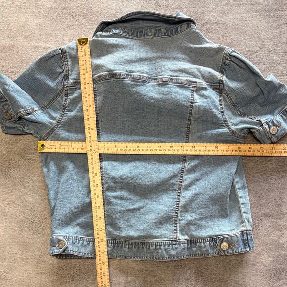 Denim Button Up Womens Top - Picture 6 of 6